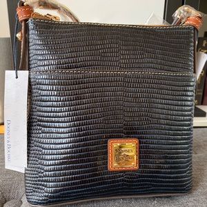 Dooney & Bourke Lizard Letter Carrier Crossbody